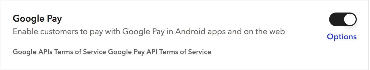 Google Pay Enable Option Image